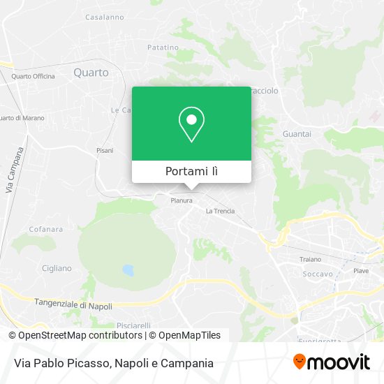 Mappa Via Pablo Picasso