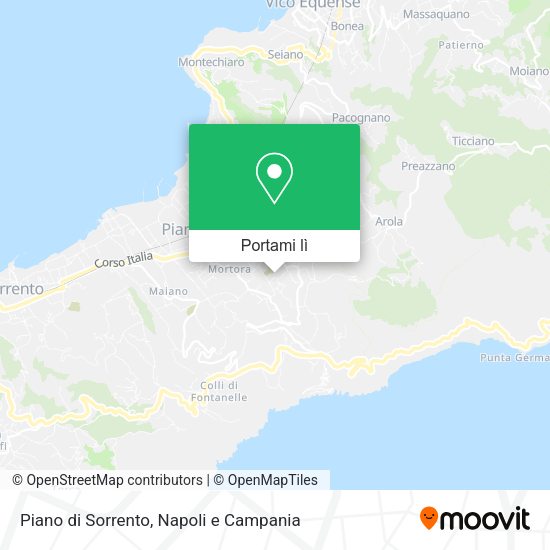 Mappa Piano di Sorrento