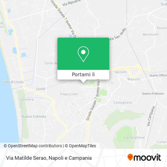 Mappa Via Matilde Serao