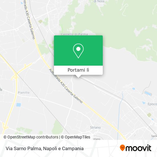 Mappa Via Sarno Palma