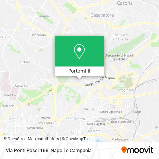 Mappa Via Ponti Rossi 188