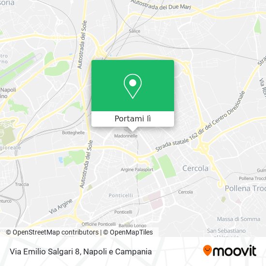 Mappa Via Emilio Salgari 8