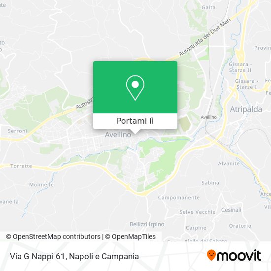 Mappa Via G  Nappi  61