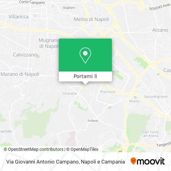 Mappa Via Giovanni Antonio Campano