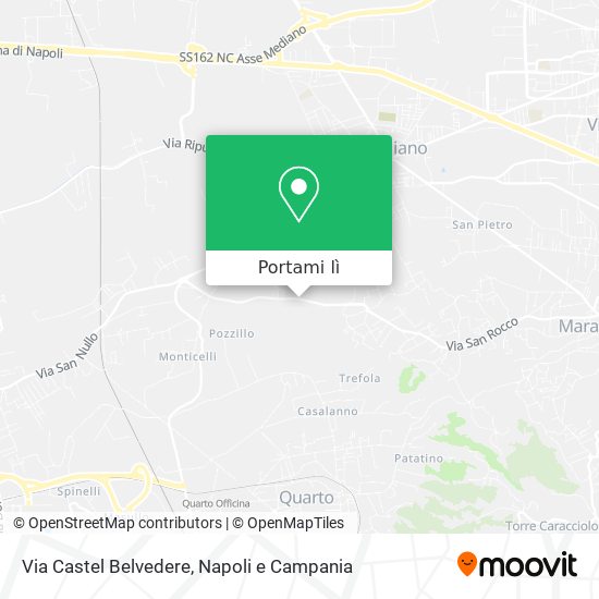 Mappa Via Castel Belvedere