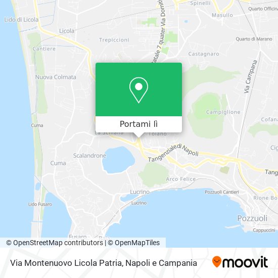 Mappa Via Montenuovo Licola Patria