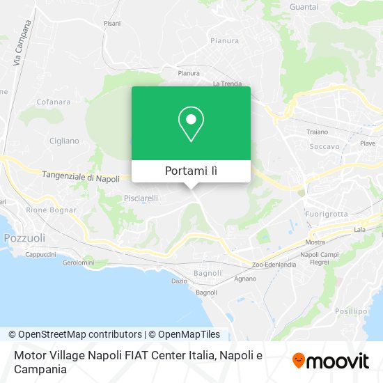 Mappa Motor Village Napoli FIAT Center Italia