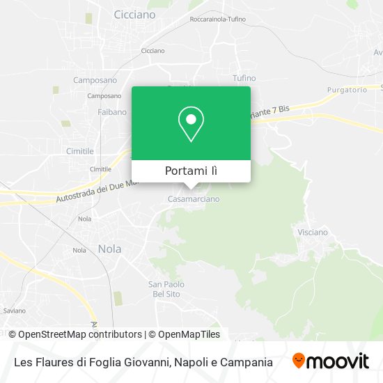 Mappa Les Flaures di Foglia Giovanni