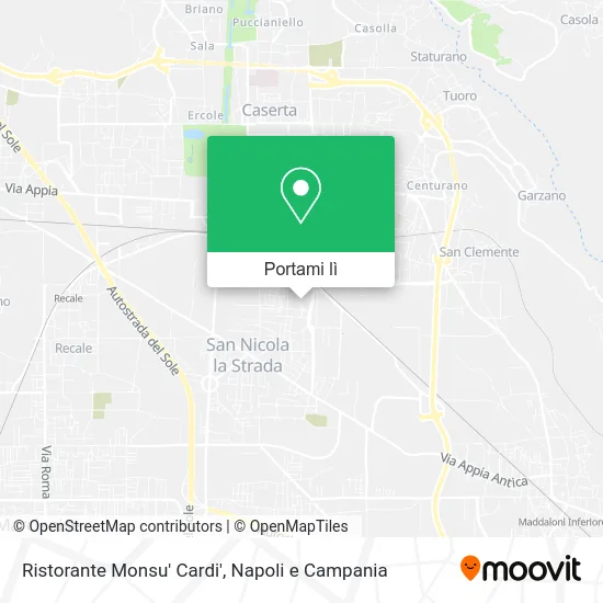 Mappa Ristorante Monsu' Cardi'