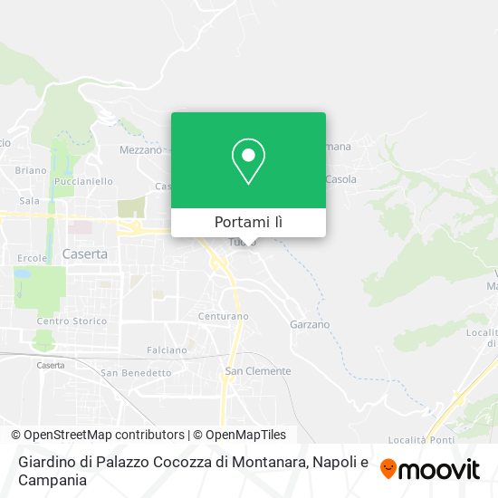 Mappa Giardino di Palazzo Cocozza di Montanara