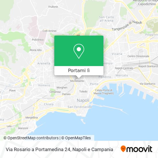 Mappa Via Rosario a Portamedina 24