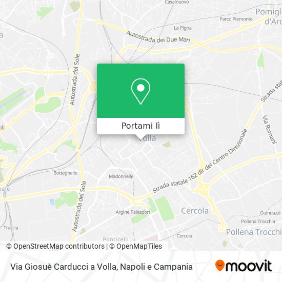 Mappa Via Giosuè Carducci a Volla