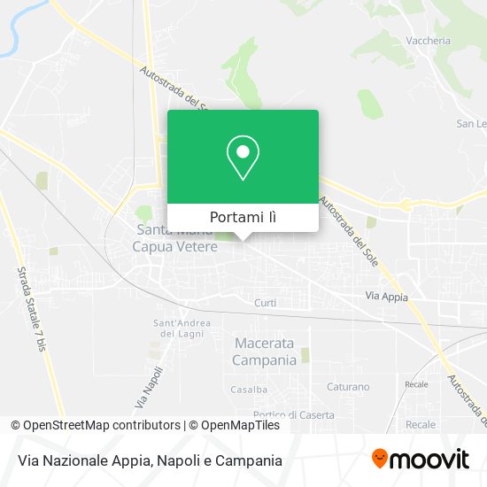 Mappa Via Nazionale Appia