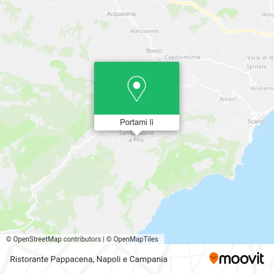 Mappa Ristorante Pappacena