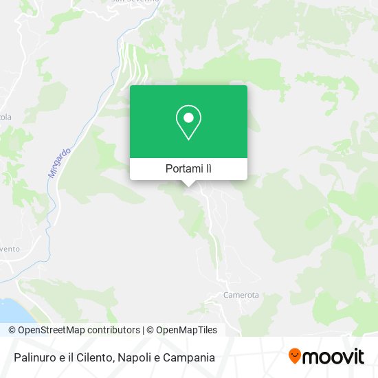 Mappa Palinuro e il Cilento