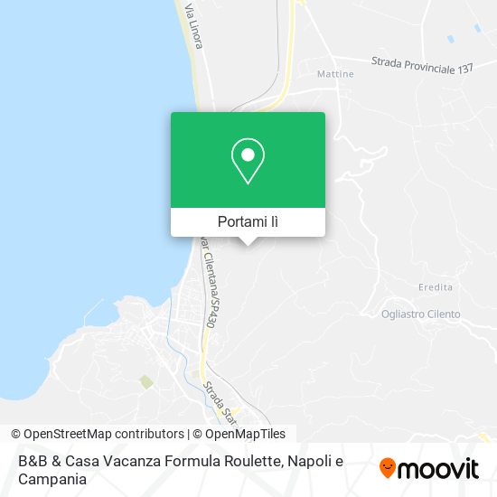 Mappa B&B & Casa Vacanza Formula Roulette