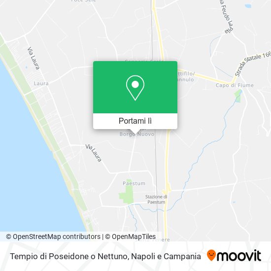 Mappa Tempio di Poseidone o Nettuno