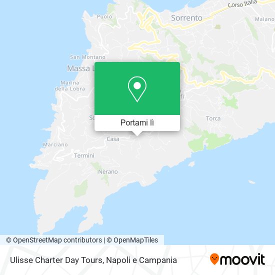 Mappa Ulisse Charter Day Tours