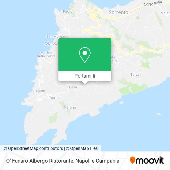 Mappa O' Funaro Albergo Ristorante