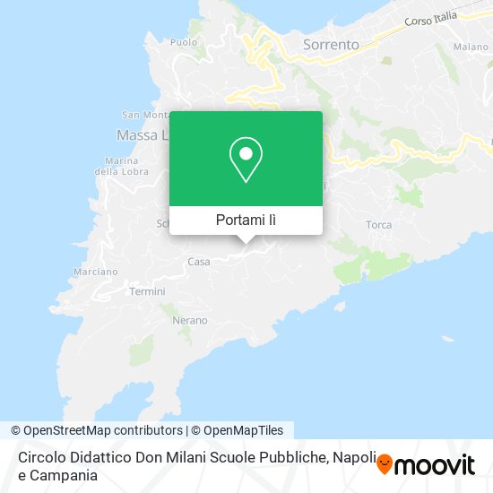 Mappa Circolo Didattico Don Milani Scuole Pubbliche