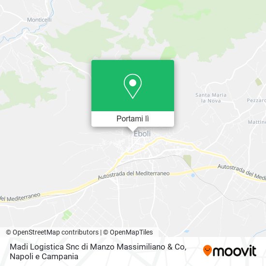 Mappa Madi Logistica Snc di Manzo Massimiliano & Co