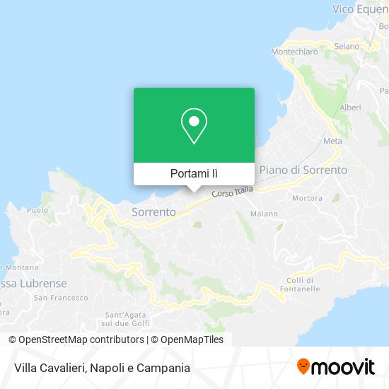 Mappa Villa Cavalieri