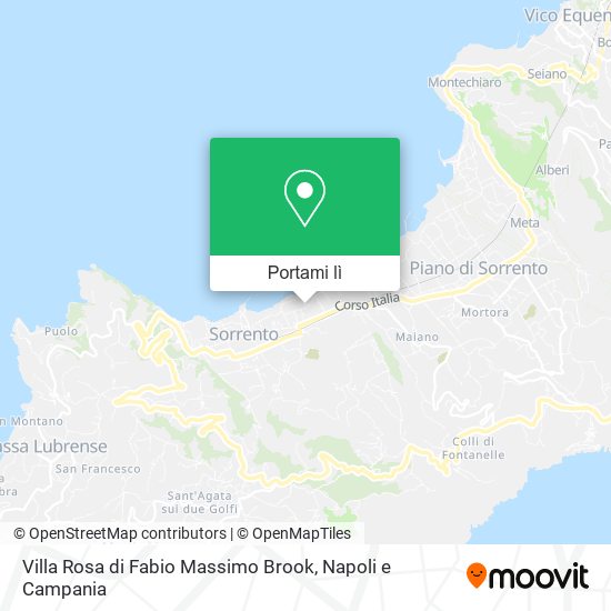 Mappa Villa Rosa di Fabio Massimo Brook