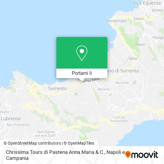 Mappa Chrissima Tours di Pastena Anna Maria & C.