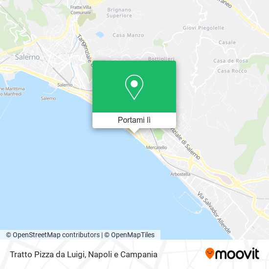 Mappa Tratto Pizza da Luigi