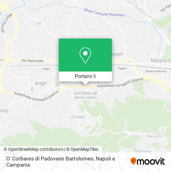Mappa O' Corbares di Padovano Bartolomeo