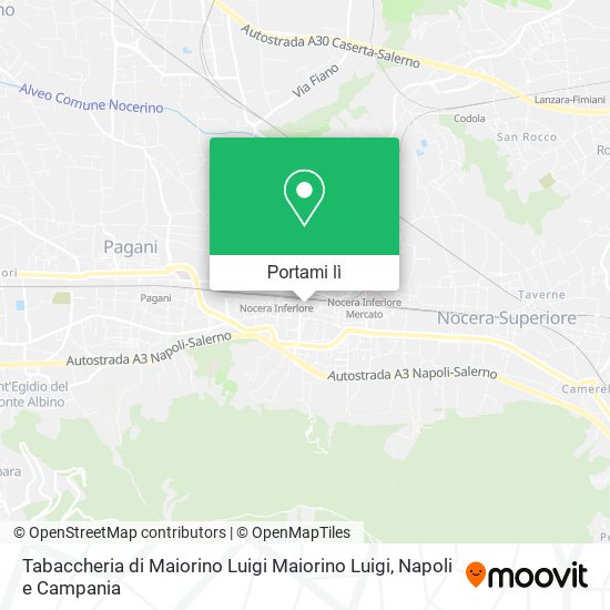 Mappa Tabaccheria di Maiorino Luigi Maiorino Luigi