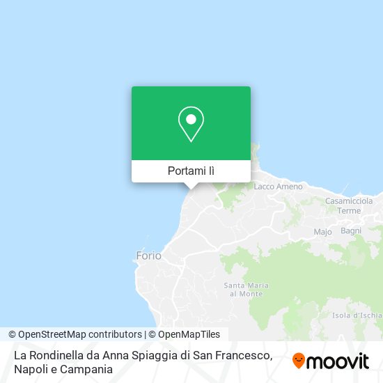 Mappa La Rondinella da Anna Spiaggia di San Francesco