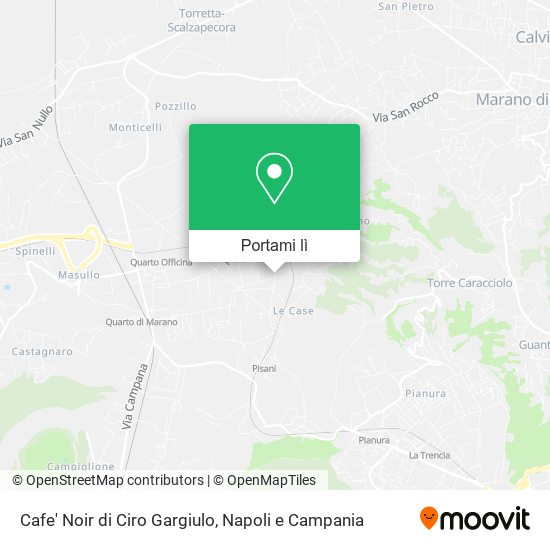 Mappa Cafe' Noir di Ciro Gargiulo