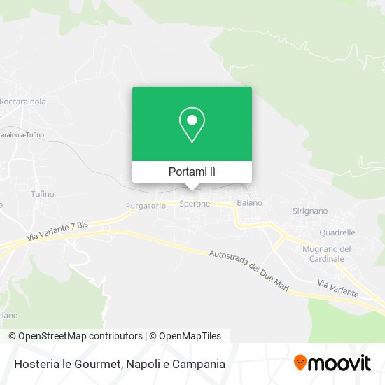 Mappa Hosteria le Gourmet