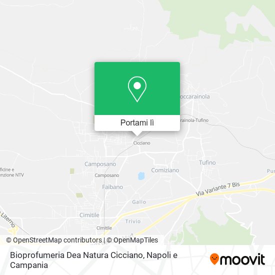 Mappa Bioprofumeria Dea Natura Cicciano