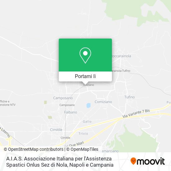 Mappa A.I.A.S. Associazione Italiana per l'Assistenza Spastici Onlus Sez di Nola