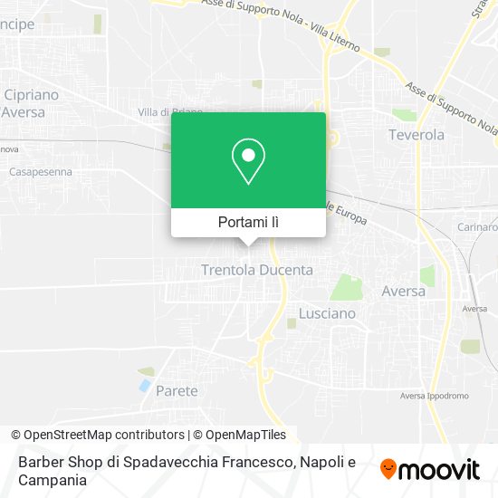 Mappa Barber Shop di Spadavecchia Francesco