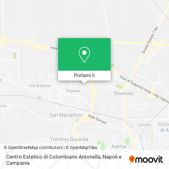 Mappa Centro Estetico di Colombiano Antonella