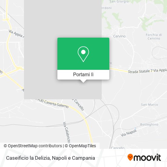 Mappa Caseificio la Delizia