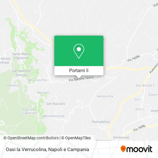 Mappa Oasi la Verrucolina