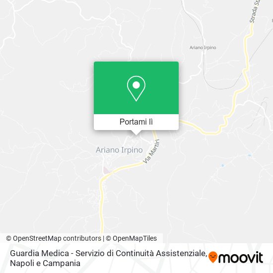 Mappa Guardia Medica - Servizio di Continuità Assistenziale