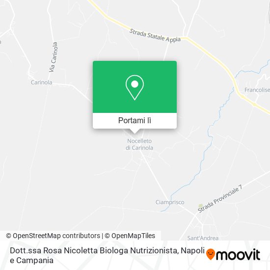 Mappa Dott.ssa Rosa Nicoletta Biologa Nutrizionista