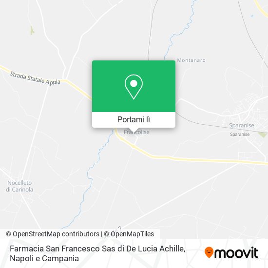 Mappa Farmacia San Francesco Sas di De Lucia Achille
