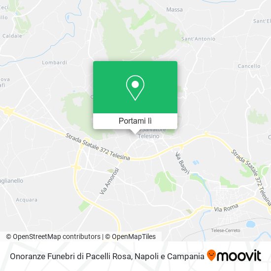 Mappa Onoranze Funebri di Pacelli Rosa