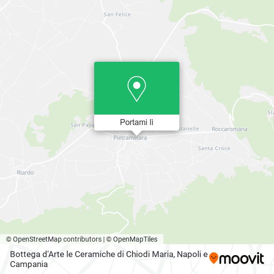 Mappa Bottega d'Arte le Ceramiche di Chiodi Maria