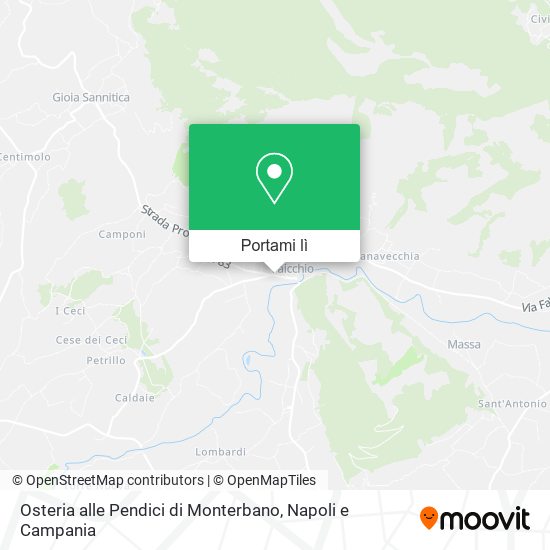 Mappa Osteria alle Pendici di Monterbano
