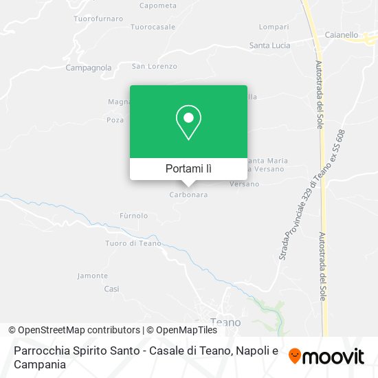 Mappa Parrocchia Spirito Santo - Casale di Teano