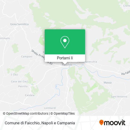 Mappa Comune di Faicchio