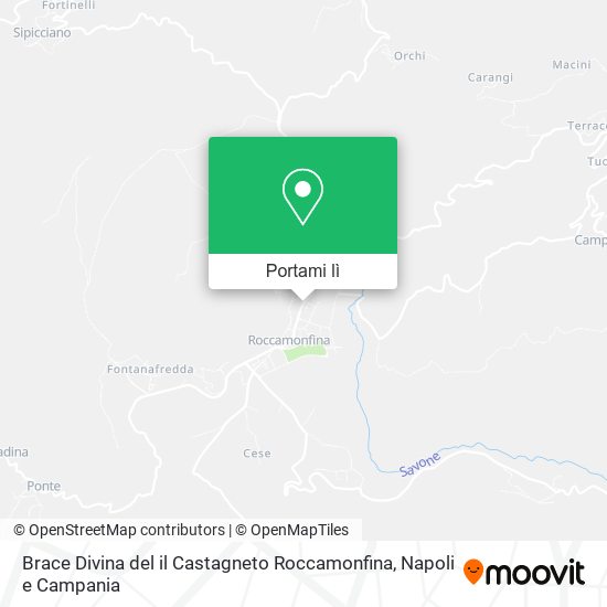 Mappa Brace Divina del il Castagneto Roccamonfina