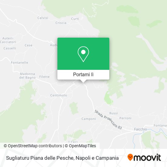 Mappa Sugliaturu Piana delle Pesche